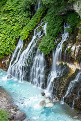 Obraz premium 北海道美瑛町 白ひげの滝