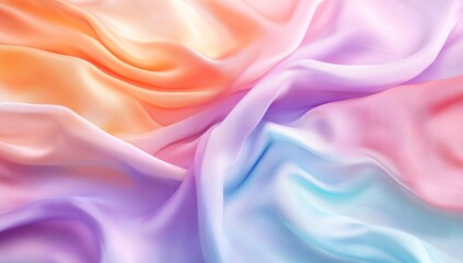 Fototapeta premium Abstract Draped Fabric in Pastel Colors