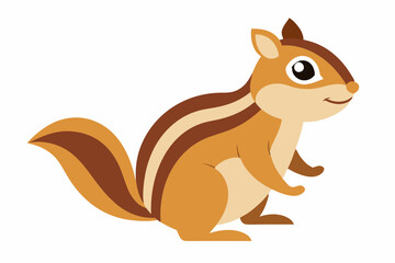 Chipmunk art vector illustration