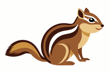 Chipmunk art vector illustration