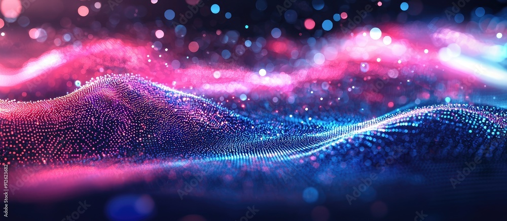 Aufkleber futuristic high speed wireless mobile technology background with light effects abstract innovation i