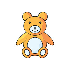 Obraz premium Teddy bear vector icon