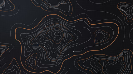 Futuristic holographic terrain topology head-up screen display, offering advanced tactical navigation and real-time environmental data