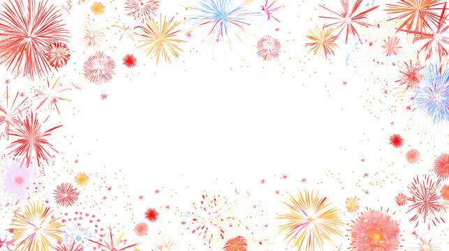Fireworks border