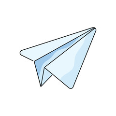 Paper plane vector icon