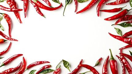 chilies frame border background for banner with copy space