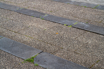 wide steps in the city