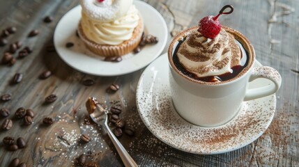 Coffee and desserts often go hand in hand. Describe a perfect coffee and dessert pairing. Why do these flavors complement each other so well