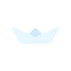 Paper boat vector icon