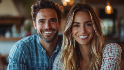 Young couple signing rental contract with real estate agent at apartment viewing