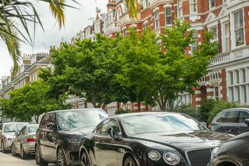 LONDON- Upmarket residential property in south west London in Chelsea Kensington borough.