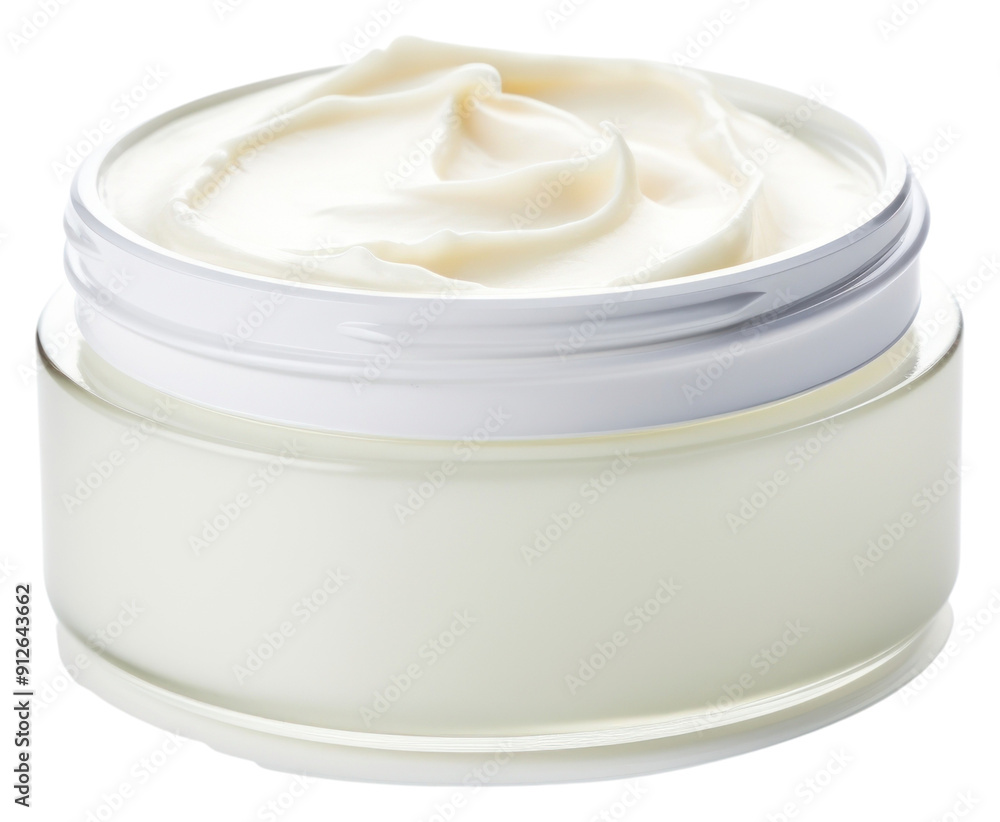 Sticker png cream skin container transparent background