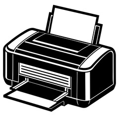 A Printer art vector illustration