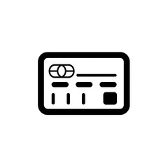 Credit Card Icon, Minimal Simple Logo