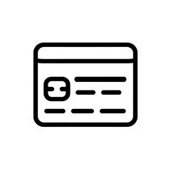 Credit Card Icon, Minimal Simple Logo