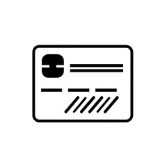 Obraz premium Credit Card Icon, Minimal Simple Logo