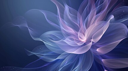 Obraz premium Abstract Flower with Delicate Petals