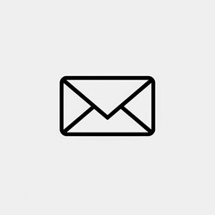 Envelope Icon, Minimal Simple Logo