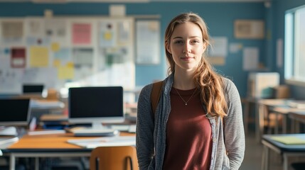 Portrait of a Student in a Classroom Setting