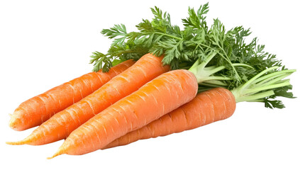 carrots isolated on transparent background