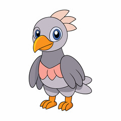 A cute Condor art vector illustration