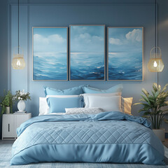 Interior Design bedroom sea theme 