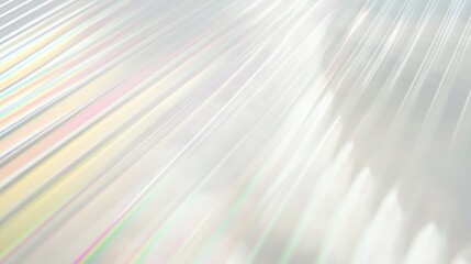 Corrugated glass with ethereal light effects on a white background.