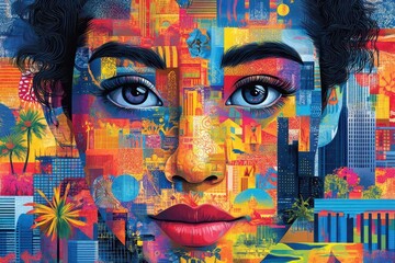 vibrant asian pacific american heritage month celebration poster dynamic collage of cultural symbols influential figures and modern interpretations of traditional art forms