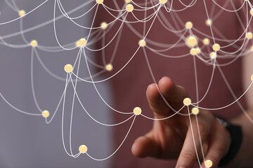 touch Futuristic wave, Futuristic data stream