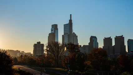 Obraz premium Buildings in downtown Philadelphia