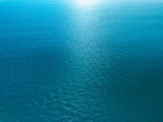Aerial view beautiful sea surface in Phuket island Thailand