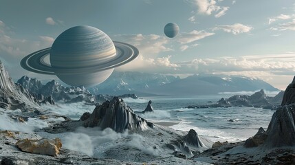 The Planet Saturn is a big Hamburger 