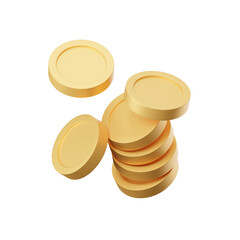 stack of coins gold