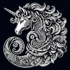 Fototapeta premium Paisley tattoo design