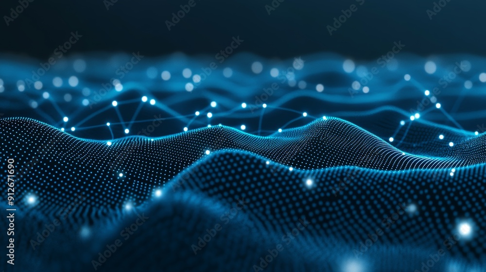 Poster the binary code genome is derived from dna molecule. abstract technology dna molecule with modified 