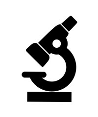 research icon vector on white background. microscope icon