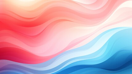 Abstract colorful wavy background with red, blue and white gradient.