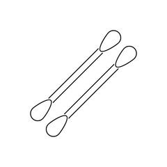Obraz premium Cotton swab vector icon