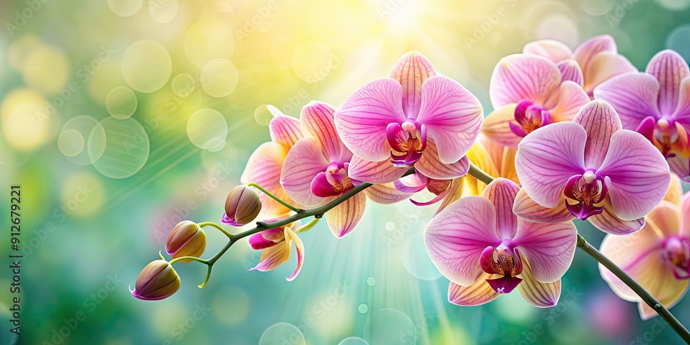 Canvas Prints Beautiful orchid flowers in full bloom, orchids, exotic, tropical, petals, vibrant, colorful, nature, plant, garden