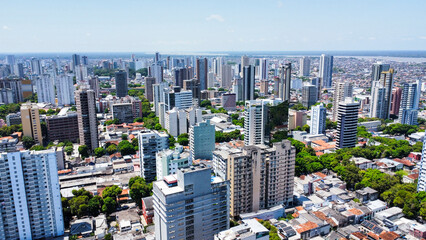 aerial photo of the city