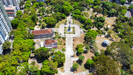 wide range shot of a park