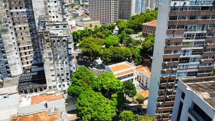 beautiful view of a large park in the middle of the city