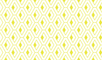 Abstract geometric pattern. A seamless vector background. White and yellow ornament. Graphic modern pattern. Simple lattice graphic design