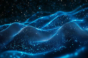 An abstract digital background featuring dynamic patterns and textures, showcasing a harmonious blend of vibrant colors and geometric shapes