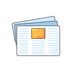 Newspaper vector icon