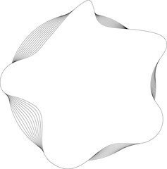 Circle fluid white overlapping for banner, web, badges, tag