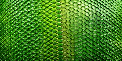 Green snakeskin texture with detailed scales and vibrant coloration, reptile, pattern, texture, exotic, scales, green, natural