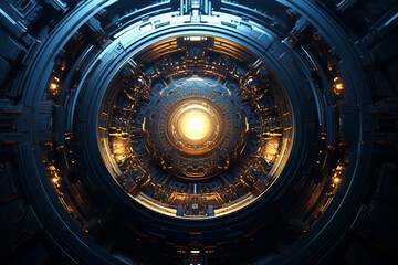 Obraz premium Tech Warlords Cyber Futuristic Marvels Unveiled