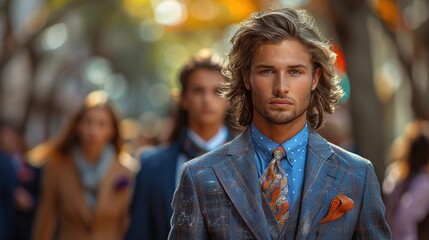 Fashionable Man in a Suit