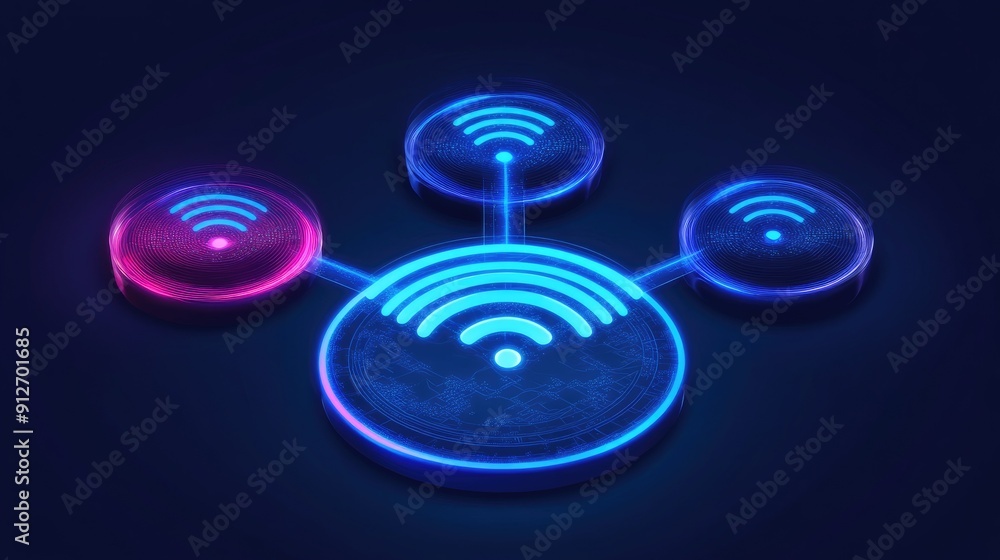 Poster communication and network connection concept